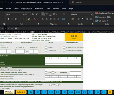 excel spt tahunan